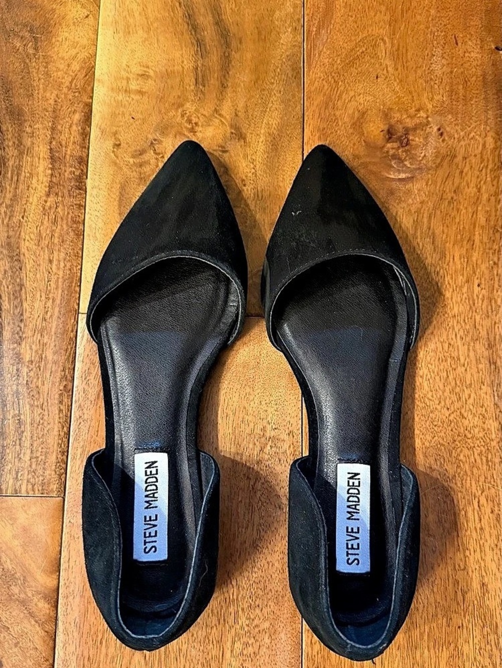 Steve Madden Talent D'Orsay Flat Black Pointed-Toe Heels